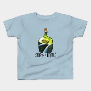 Ship in a Bottle Kids T-Shirt